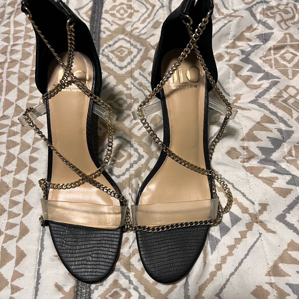 JLO chain heels